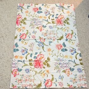 Window Curtains Two Panels Screen Printed Fabric Home Made